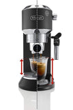 Delonghi EC685.B DEDICA 15-Bar Pump Espresso Machine Coffee Maker, Black, 220 Volts (Not for USA - European Cord)