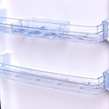 COSTWAY Compact Refrigerator, 2-Door 3.4 cu. ft. Under Counter Fridge, Freezer Cooler Unit for Dorm, Office, Apartment with Adjustable Removable Glass Shelves(White)