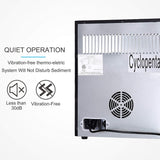 16 Bottles Wine Cooler, KUPPET Thermoelectric Freestanding Chiller-Counter Top Red/White Wine, Beer and Champagne Wine Cellar-Digital Temperature Display-Double-layer Glass Door-Quiet Operation