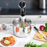 AICOK Sous Vide Cooker Accurate Temperature Immersion Circulator for Juicy Foods, 1000 Watts Sous Vide Immersion Cooker with Adjustable Clamp and Digital Touch Display, Stainless Steel