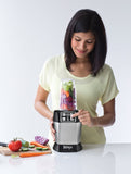 Ninja BL480D Nutri Ninja with 1000 Watt Auto-IQ Base for Juices, Shakes & Smoothies Personal Blender 18 and 24 oz. Black/Silver