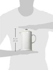 Le Creuset Stoneware 27-Ounce French Press, White