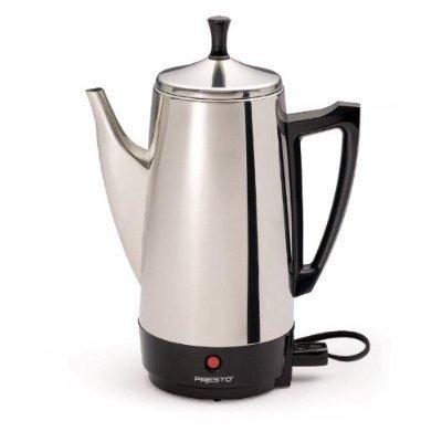 Presto 02811 12-Cup Stainless Steel Coffeemaker, Chrome