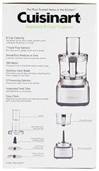 Cuisinart FP-8SV Elemental 8 Cup Food Processor, Silver