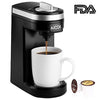 Aicok Single Serve Coffee Maker, Coffee Machine for Most single cup pods including K-Cup pods, Quick Brew Technology Travel One Cup Coffee Brewer