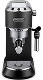 DeLonghi America, Inc EC685BK Dedica Deluxe Espresso, Black Includes Frothing Pitchers, Coffee Measure & 2 Espresso Cups Bundle