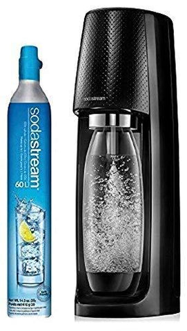 SodaStream Fizzi Sparkling Water Maker (Black) with CO2 and BPA free Bottle