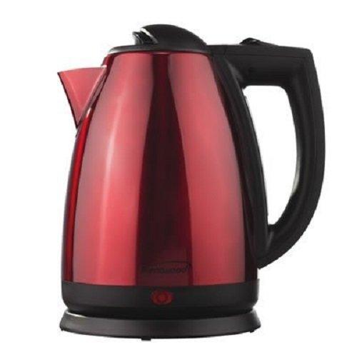 Brentwood Appliances KT-1805 1.7-Liter Red Stainless Steel Electric Cordless Tea Kettle, 2.0l,