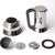 Alessi Espresso Maker 9090 by Richard Sapper, 6 Espresso Cups