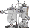 NISPIRA Belgian Belgium Luxury Royal Family Balance Syphon Siphon Coffee Maker Silver Color