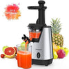 Homgeek Juicer Slow Masticating Juicer Extractor, Cold Press Juicer Machine, Quiet Motor and Reverse Function, with Juice Jug and Brush to Clean Conveniently, High Nutrient Fruit and Vegetable Juice (Sliver)