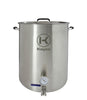 Kegco 30 Gallon Brew Kettle with Thermometer & 3-Piece Ball Valve