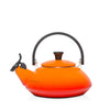 Le Creuset Enamel On Steel 1.6 Qt. Zen Tea Kettle Color, Flame Orange