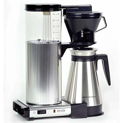 Technivorm Moccamaster 89213 Coffee Brewer, 40 oz, Brushed Silver