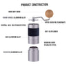 1Zpresso Manual Coffee Grinder JX Series Light Gray