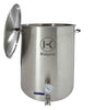 Kegco 30 Gallon Brew Kettle with Thermometer & 3-Piece Ball Valve