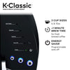 K-Classic Coffee Maker, Black and Under Brewer 35 K-Cup Coffee Pods Storage Drawer