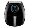 Chefman Digital 6.5 Liter/6.8 Quart Air Fryer Oven with Space Saving Flat Basket, Oil-Free Airfryer W/ 60 Min Timer & Auto Shut Off, Dishwasher Safe Parts, BPA Free, Family Size, X-Large, Black