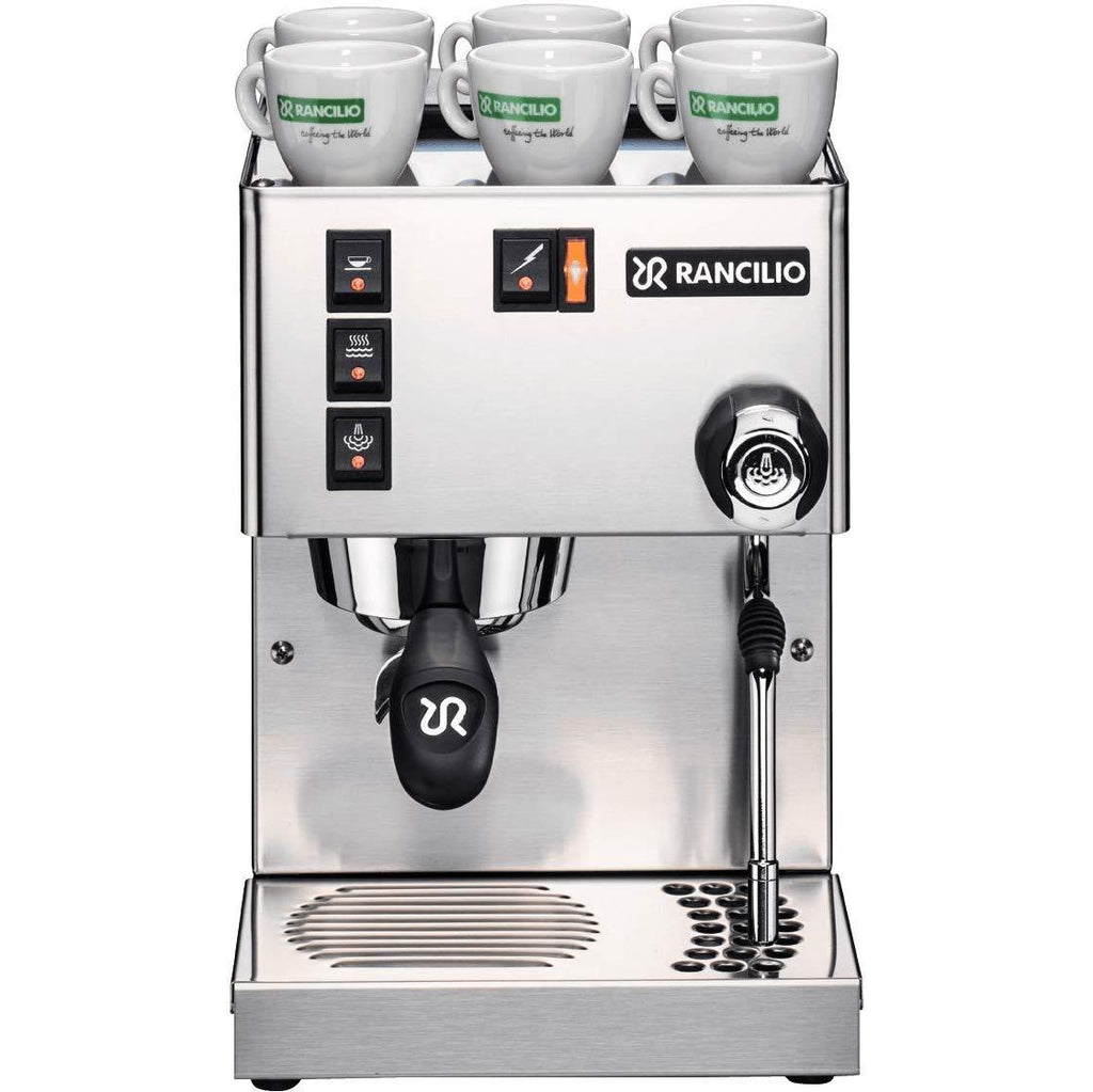 Rancilio Silvia Espresso Machine with Iron Frame and Stainless Steel Side Panels, 11.4 by 13.4-Inch