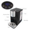 Electric Auto Hot Water Dispenser - Instant Fast Heating Coil Water Boiler More Simple Then Water Kettles Pots Clear Water Tank Measuring Fill Water Up To 2.17 Liter NutriChef PKHTWTR46