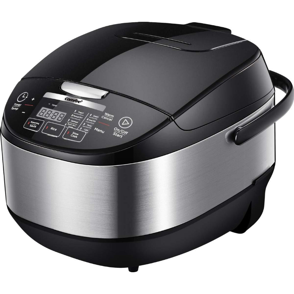 COMFEE' 5.2Qt (20 cups Cooked) Asian Style Programmable All-in-1 Multi Cooker, Rice Cooker, Slow cooker, Steamer, Sauté, Yogurt maker, Stewpot with 24 Hours Delay Timer and Auto Keep Warm Functions