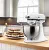 KitchenAid KSM75WH Classic Plus Series 4.5-Quart Tilt-Head Stand Mixer, White