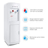 Top Load Electric Water Dispenser Storage 5 Gallon Normal Temperature & Hot Temperature Storage Cabinet White