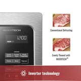 Toshiba EM245A5C-SS Microwave Oven with Inverter Technology, LCD Display and Smart Sensor, 1.6 Cu.ft/1250W, Stainless Steel