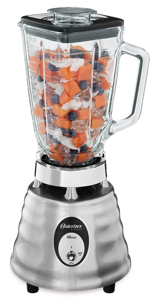 Oster 4093-008 5-Cup Glass Jar 2-Speed Beehive Blender, Brushed Stainless