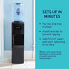 Primo Stainless Steel 3 Spout Top Load Hot, Cold and Cool Water Cooler Dispenser (Black Stainless Steel)