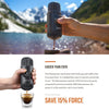 WACACO Nanopresso Portable Espresso Maker, Upgrade Version of Minipresso, Extra Small Travel Coffee Maker, Manually Operated. Perfect for Camping, Travel, Kitchen and Office