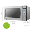 Panasonic Countertop / Built-In Microwave Oven with Cyclonic Wave Inverter Technology and 1250W of Cooking Power - NN-SD975S - 2.2 cu. ft (Stainless Steel / Silver)