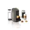 Nespresso VertuoPlus Coffee and Espresso Machine Bundle with Aeroccino Milk Frother by Breville, Grey