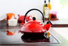 Le Creuset Enamel On Steel 1.6 Qt. Zen Tea Kettle Color, Flame Orange