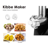 Betitay Electric Meat Grinder Mincer,1800W Max Stainless Steel Sausage Maker Stuffer,Food Processor Machine with Cutting Blade & Plates,Sausage & Kibbe Attachment