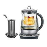 Buydeem K2973 Flagship Health- Care Beverage Tea Maker and Kettle, 8-in-1 Programmable Brew Cooker Master, 1.5L, Silvery