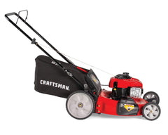 Craftsman M115 140cc Briggs & Stratton 550e Gas Powered High-Wheeled 3-in-1 21-Inch Push Walk-Behind Lawn Mower with Bagger