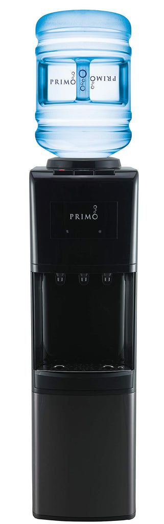 Primo Stainless Steel 3 Spout Top Load Hot, Cold and Cool Water Cooler Dispenser (Black Stainless Steel)