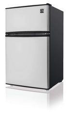 Kenmore 99033 Compact Mini Refrigerator, 3.2 cu. ft. in Metallic Silver