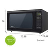 Panasonic Microwave Oven NN-SN936B Black Countertop with Inverter Technology and Genius Sensor, 2.2 Cu. Ft, 1250W