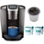 Keurig K-Elite Single Serve K-Cup Pod Programmable Coffee Maker Includes 3 Van Houtte K-Cups and 2 Mugs Bundle