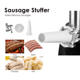 Betitay Electric Meat Grinder Mincer,1800W Max Stainless Steel Sausage Maker Stuffer,Food Processor Machine with Cutting Blade & Plates,Sausage & Kibbe Attachment