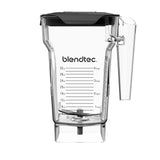 Blendtec FourSide Jar (75 oz), Four Sided, Professional-Grade Blender Jar, Vented Latching Lid, BPA-free, Clear