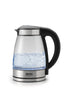 Aroma Housewares AWK-165DI 7 Cup Glass and Stainless Digital Kettle with Tea Infuser, 1.7 L, Clear