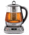 Chefman PerfecTea Programmable Electric Glass Kettle w/Temperature Control & 8 Preset Steep Times Auto Shut Off, Removeable Tea Infuser Included, 6+ Cup Capacity, 1.5 L, Stainless Steel