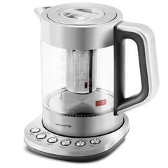 Viante Electric Kettle. Electric Glass Tea Kettle Heater with Digital Temperature Controls. Programs for your favorite teas & Coffee. Removable Tea Infuser. Stainless Steel Glass Boiler. BPA-FREE