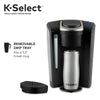 Keurig K-Select Single Serve K-Cup Pod Coffee Maker, Matte Black with 32 Krispy Kreme Light Roast K-Cup Coffee Pods