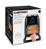 Chefman 6 Liter Digital Air Fryer+ Rotisserie, Dehydrator, Convection Oven, 8 Presets to Air Fry, Roast, Dehydrate, Bake & More, BPA-Free, Auto Shut-Off, Accessories Included, XL Family Size, Black