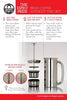 Espro 1018C French Press, 18 oz, Stainless Steel