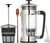 Espro Coffee Press P5-32 oz, Glass Carafe and Stainless Steel Cage, Zonoz Wooden Stirring Spoon & Zonoz One-Tablespoon Plastic Clever Scoop (Bundle)